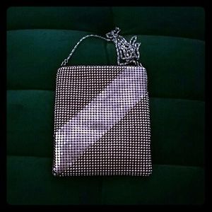 JAZZY Crossbody Purse Bronze Chain Links